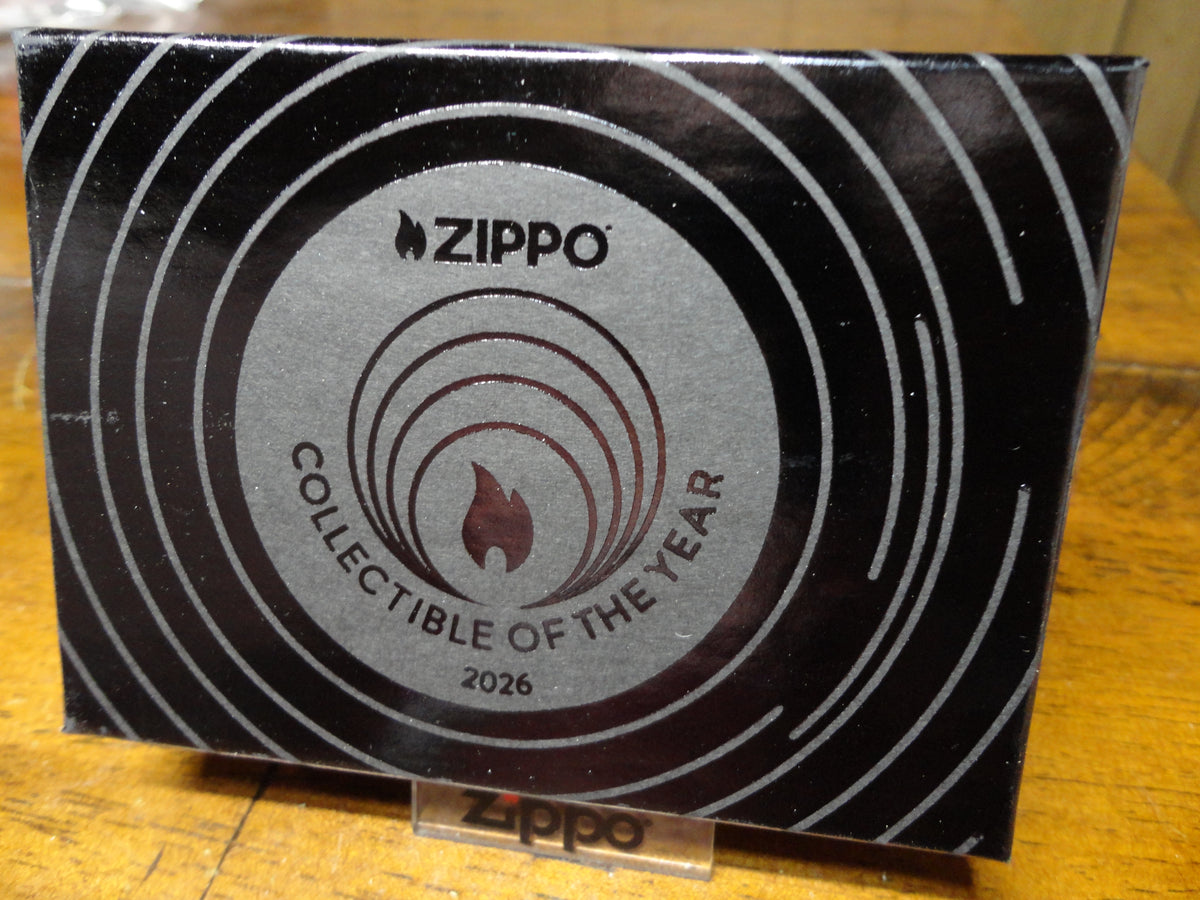2026 ZIPPO COLLECTIBLE OF THE YEAR GENERATIONS BLACK ICE ARMOR ZIPPO LIGHTER