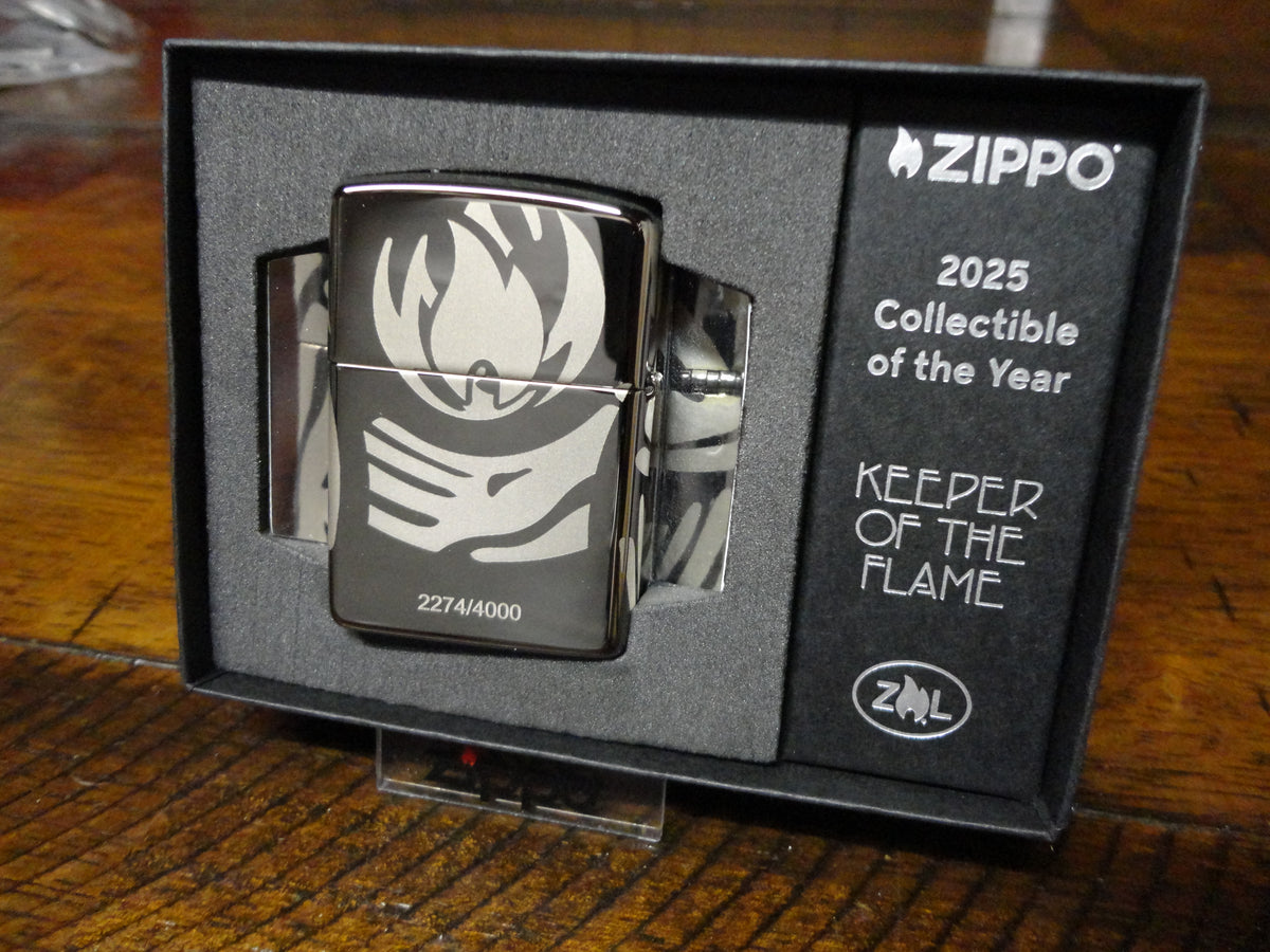2025 ZIPPO COLLECTIBLE OF THE YEAR KEEPER OF THE FLAME ARMOR ZIPPO LIGHTER